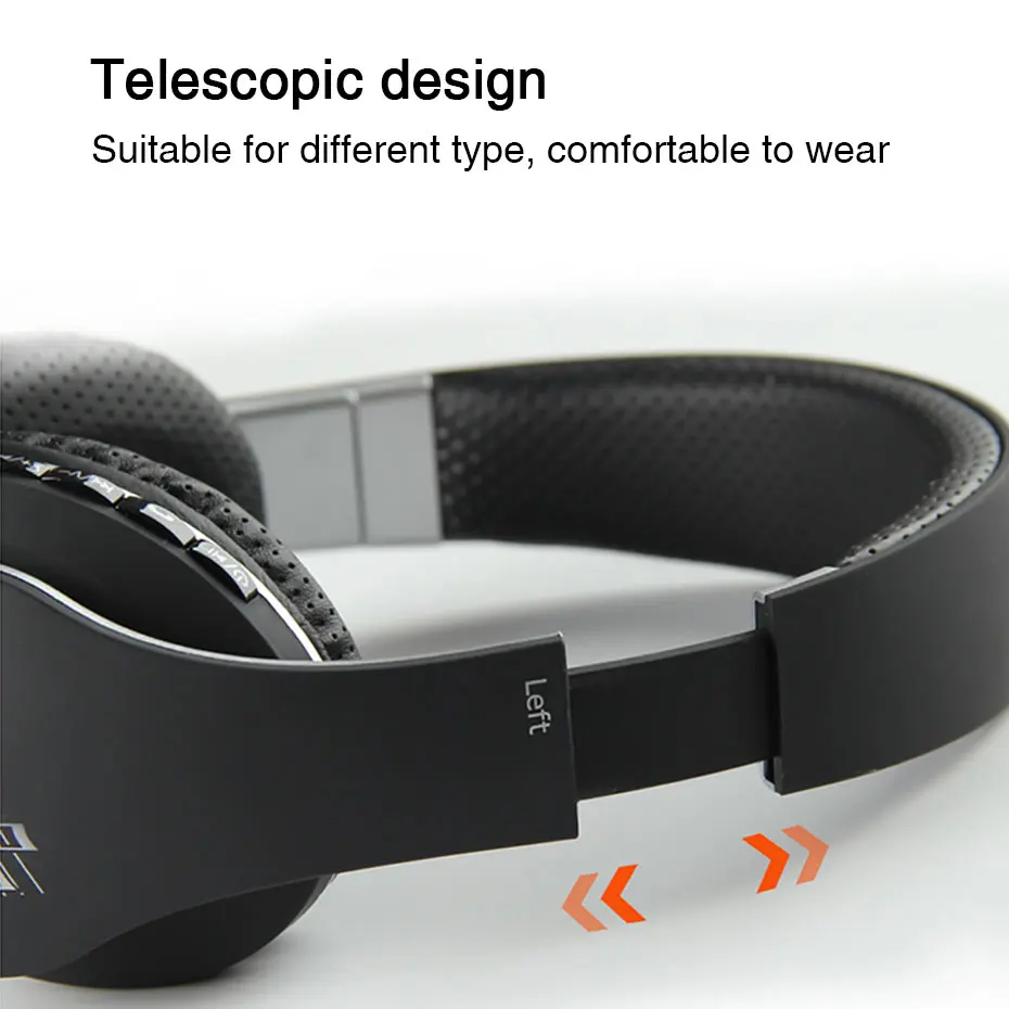 Беспроводные наушники TRANSCTEGO с поддержкой Bluetooth, FM радио, TF карта, стерео гарнитура с микрофоном, наушники для смартфонов