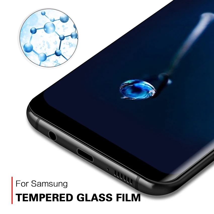 Изогнутое закаленное стекло для Samsung Galaxy Note 8/Note 9/S6/S7/S8/S9/S10/S10E защита экрана
