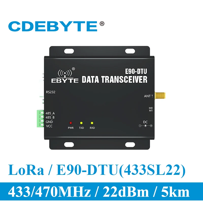 SX1262 SX1268 E90-DTU-400SL22 LoRa 22dBm модем RS232 RS485 433 МГц RSSI реле IoT модуль vhf RF беспроводной