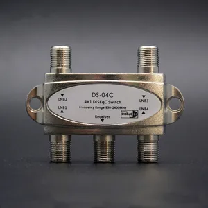 Оригинальный цинковый ТВ переключатель DiSEqC 4x1 переключатель DiSEqC спутниковая антенна плоский переключатель LNB для ТВ приемника