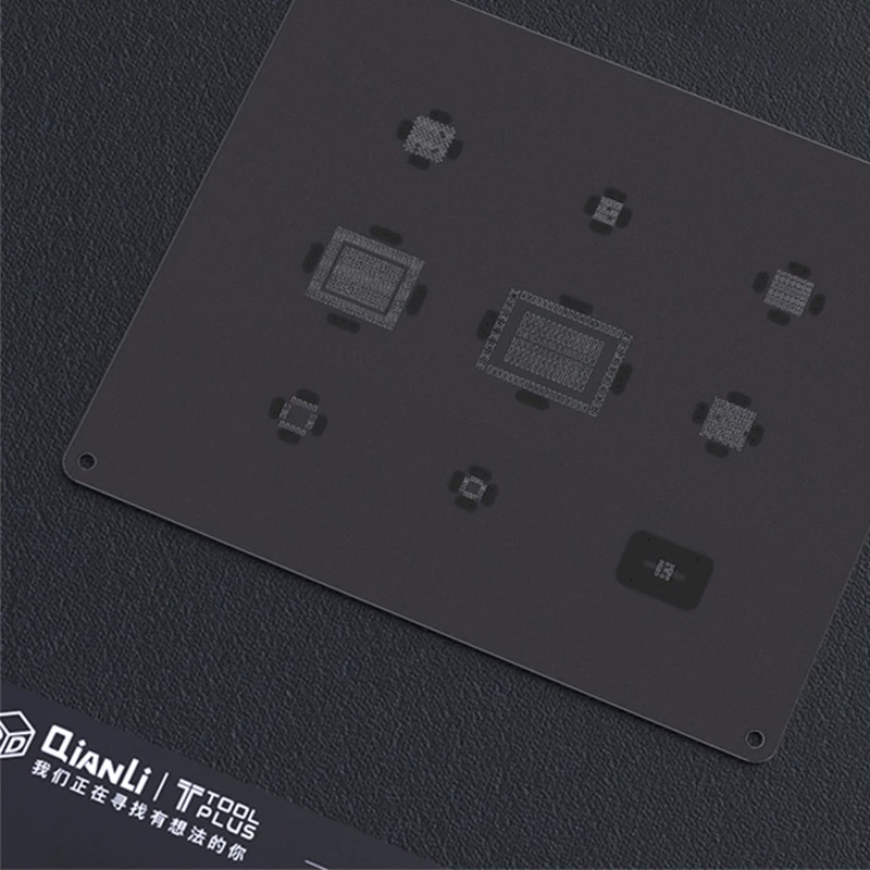 Трафарет 3D BGA черный стальной для iPhone 8P/8/7P/7/6SP/6S/6P/6/5S/5|Сварочные флюсы| |