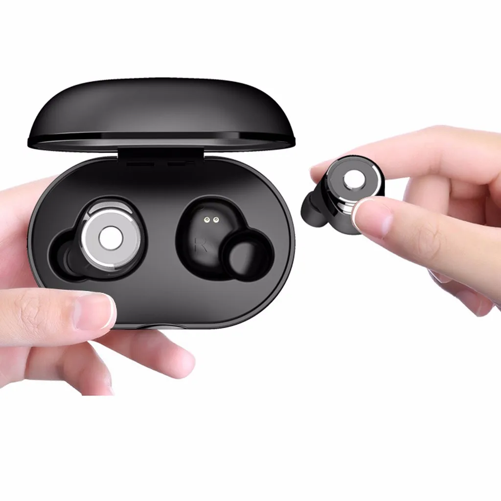 Беспроводной Bluetooth наушники вкладыши TWS с близнецов стерео гарнитура V5.0 для