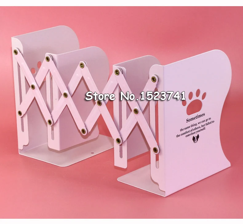 Simple modern Korean small fresh Retractable book stand creative extension-type bookshelf Space-saving foldable bookend | Канцтовары для