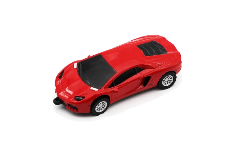 SHANDIAN Ferrari, спортивный автомобиль, USB флеш-накопитель, 4 ГБ, 8 ГБ, 16 ГБ, 32 ГБ, 64 ГБ, автомобильный u-диск, металлическая ручка, полный объем, мультфильм