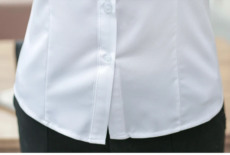 Корейская мода шифоновые женские блузки с отложным воротником розовые рубашки