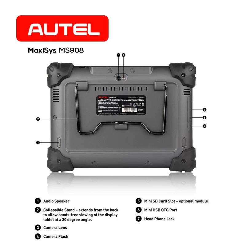 Автомобильный сканер Autel MaxiSys MS908 автомобильный диагностический инструмент OBD2 VCI