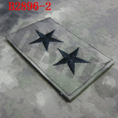 Вышивка патч A-TACS AU черный дизайн армии США ранг Военная тактика боевой крюк на спине