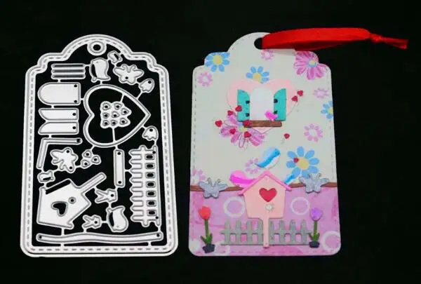 5.8x10cm YINISE 1645 конфеты посылка металлический трафарет для трафареты для скрапбукинга DIY открытки в альбом украшения тиснение Складная матрица сократить отрубов - Цвет: 5.8x10cm