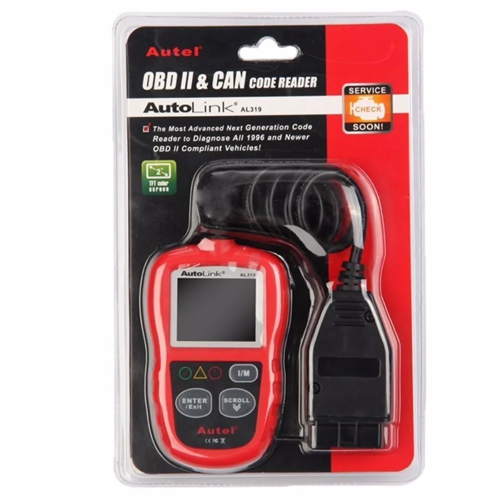 Autel AutoLink AL319 автомобильный диагностический инструмент DIY считыватель кодов