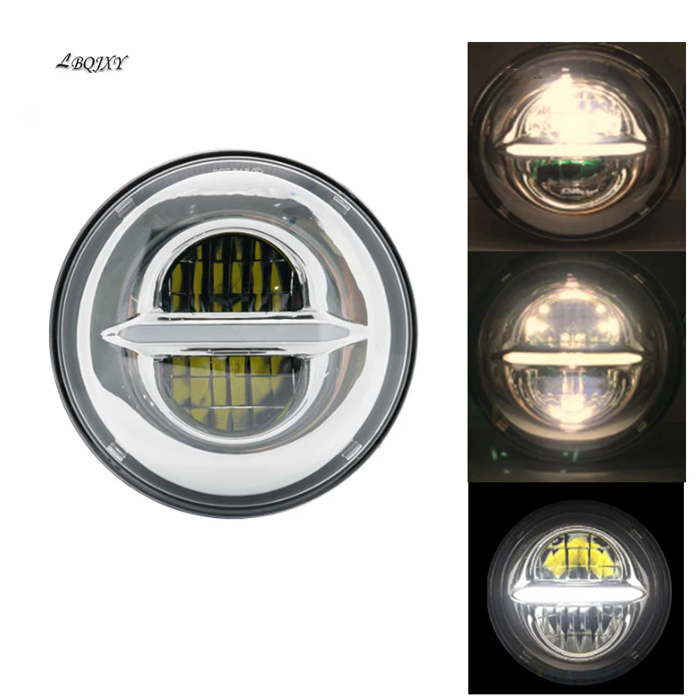 5 3/4 "Halo Angel Eye круглый хромированный налобный фонарь для мотоцикла Sportster 883 72 48