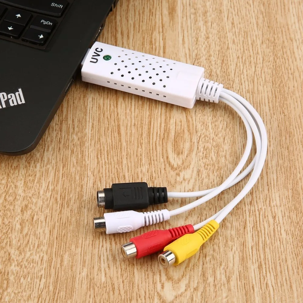 Высокое качество USB 2,0 Видео ТВ тюнер DVD Аудио Захват карты адаптер конвертер для Win7 Горячая Акция