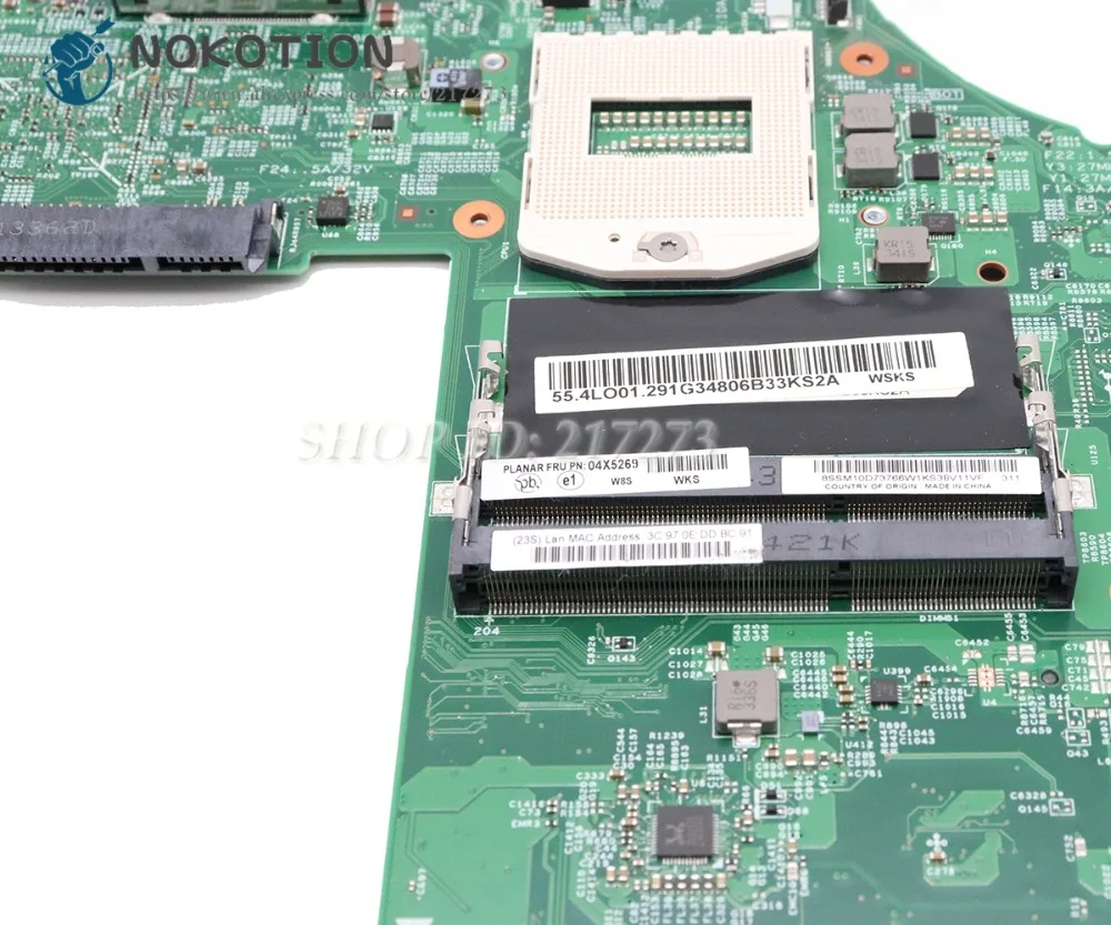 Материнская плата NOKOTION для ноутбука Lenovo Thinkpad T540 T540P основная 04X5263 04X5257 04X5281 04X5269 48