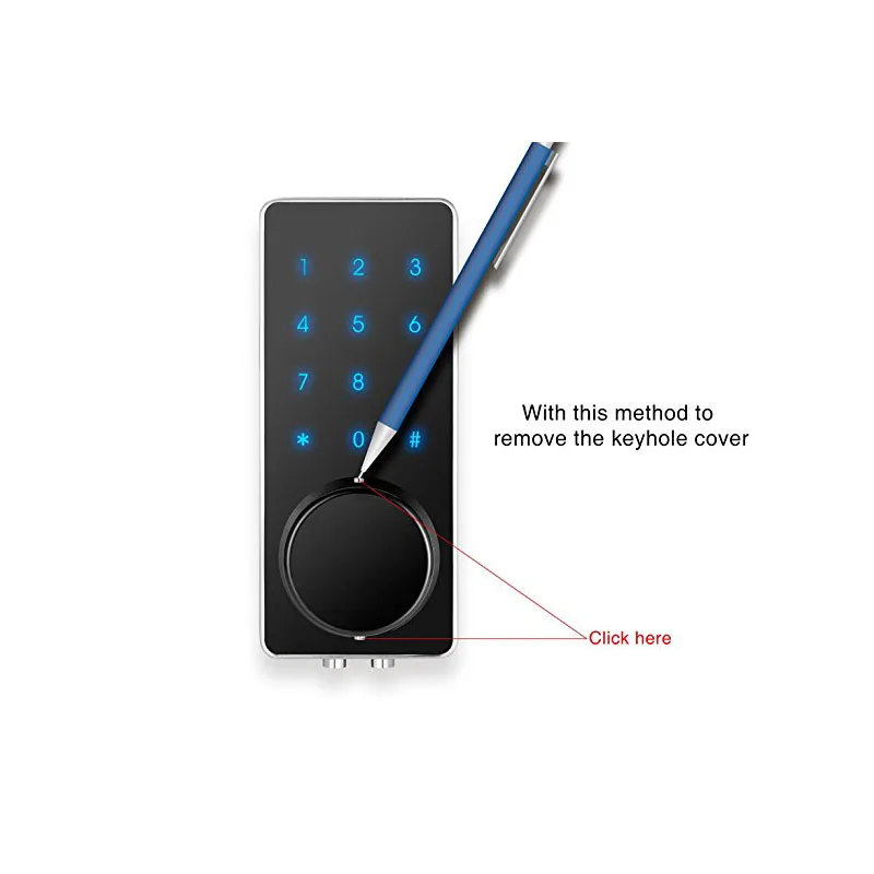 Electronic Keyless Back-lighted Keypad Door Lock Unlock With Bluetooth Code or Key smart door lock | Безопасность и защита