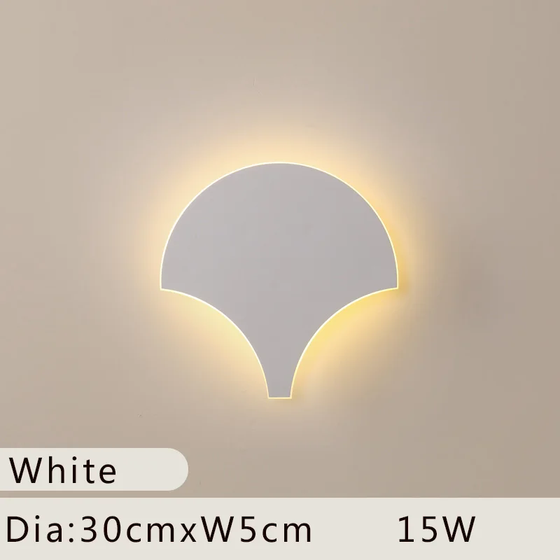 White Dia30cm Современные светодиодные домашние настенные светильники минималистичный светодиодный настенный светильник для спальни гостиной лестницы Lampara светильник с настенным креплением - Цвет абажура: White Dia30cm