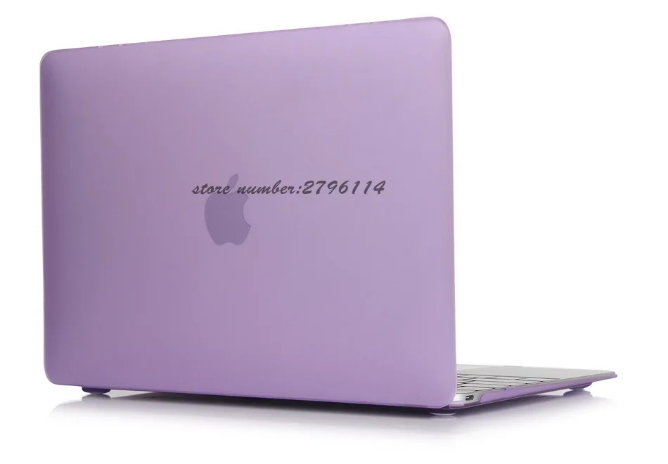 Горячий Фиолетовый матовый чехол для Apple Macbook Air Pro Retina 11 12 13 15 ноутбука сумка Mac book 3