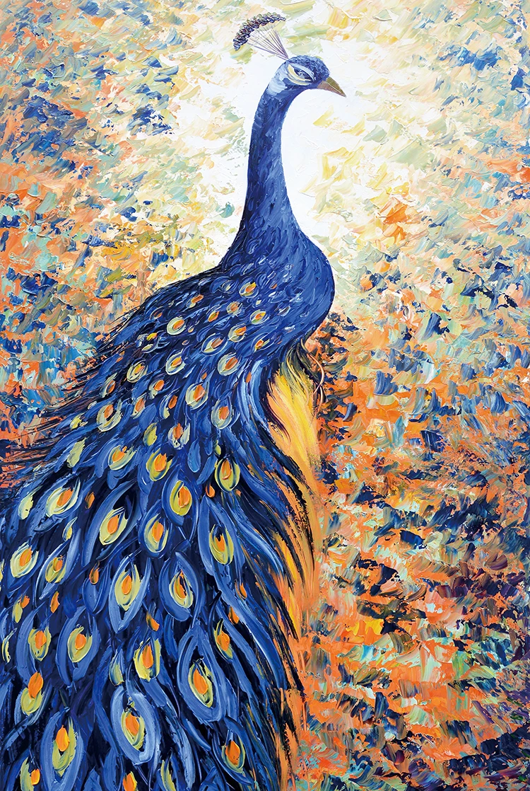 The Blue Peacock MOMEMO синий павлин шаблон головоломки 1000 штук деревянные головоломки для взрослых развлекательные головоломки образовательные игрушки для детей игрушки - Цвет: The Blue Peacock