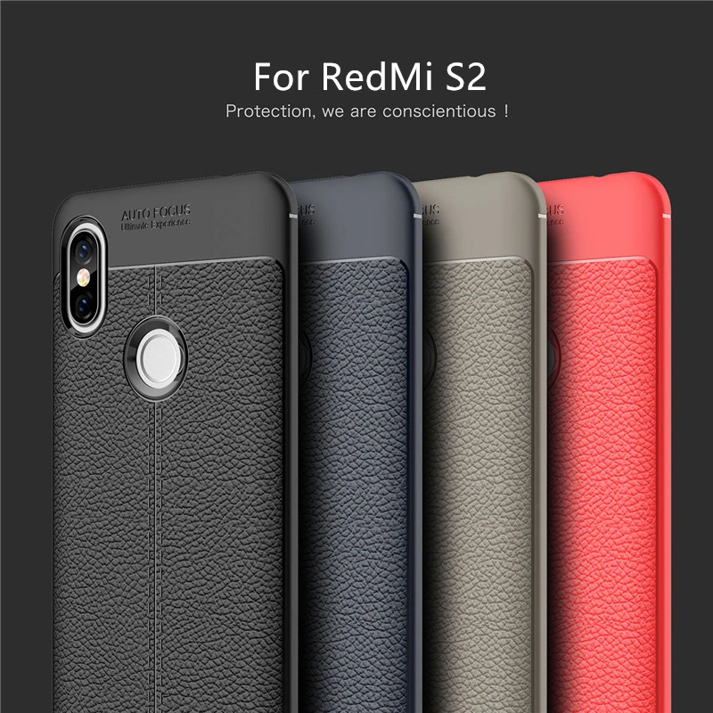 BSNOVT Xiaomi Redmi S2 Case Cover Soft Silicone TPU Leather Shockproof Phone For Fundas 5.99&quot |