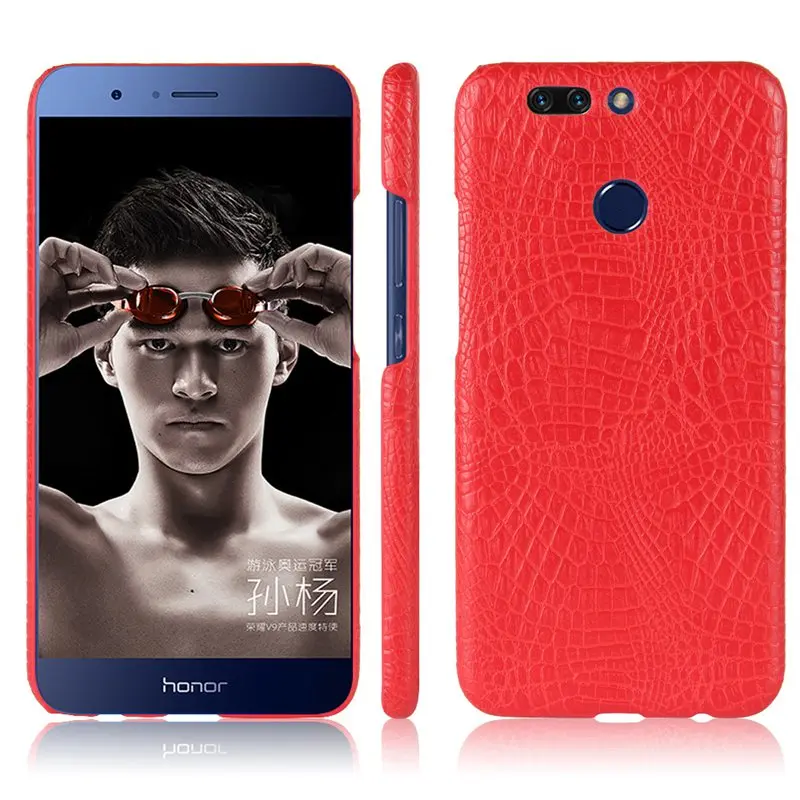 Чехол для Huawei Honor 8 Pro V9 5 7 дюйма Роскошный кожаный чехол с крокодиловым узором Honor8