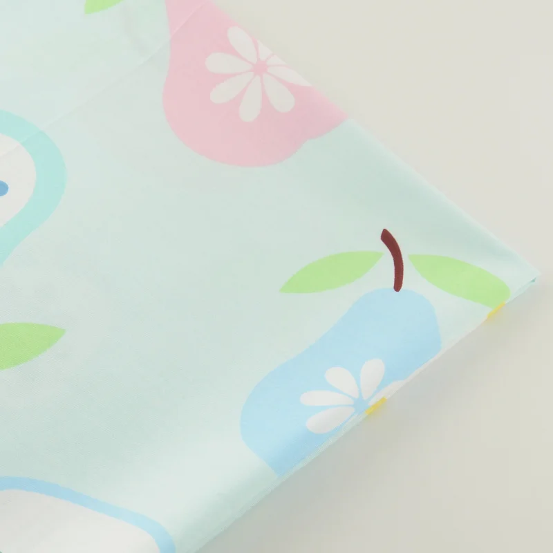 News Cute Fruit Designs Light Blue Cotton Fabric Quilting Patchwork Bedding Clothing Doll Decoration Tissue CM Home Textile|clothing boxers|clothing