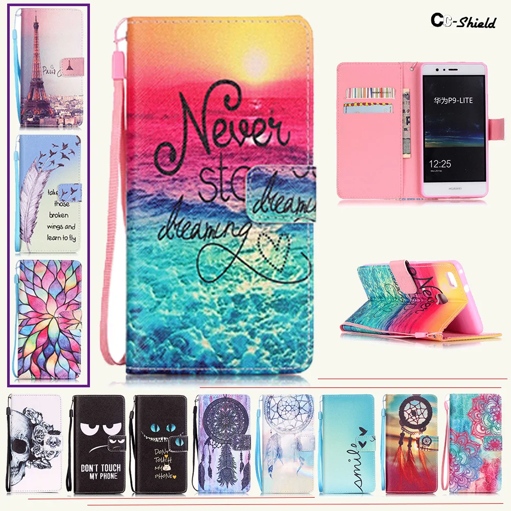 Чехол книжка для Huawei P9 Lite P9Lite VNS L21 L31 L52 L53 силиконовая коробка телефона P 9 L52|case for