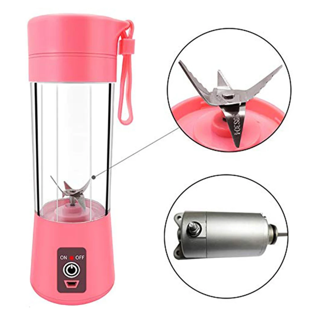 400 ml переносной блендер USB Перезаряжаемые сок из фруктов, овощей чашки шейкер