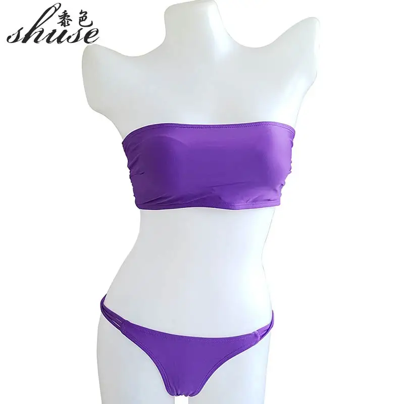 Бандо Для женщин комплект бикини сексуальный женский купальный Костюмы спинки