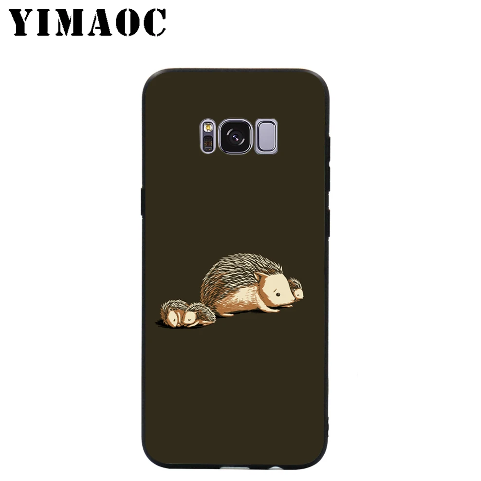 YIMAOC милый мягкий чехол-Ежик для Samsung Galaxy S10 S10e S9 S8 A6 Plus S7 S6 Edge A7 A5 A3 J6 Note 9 8 |
