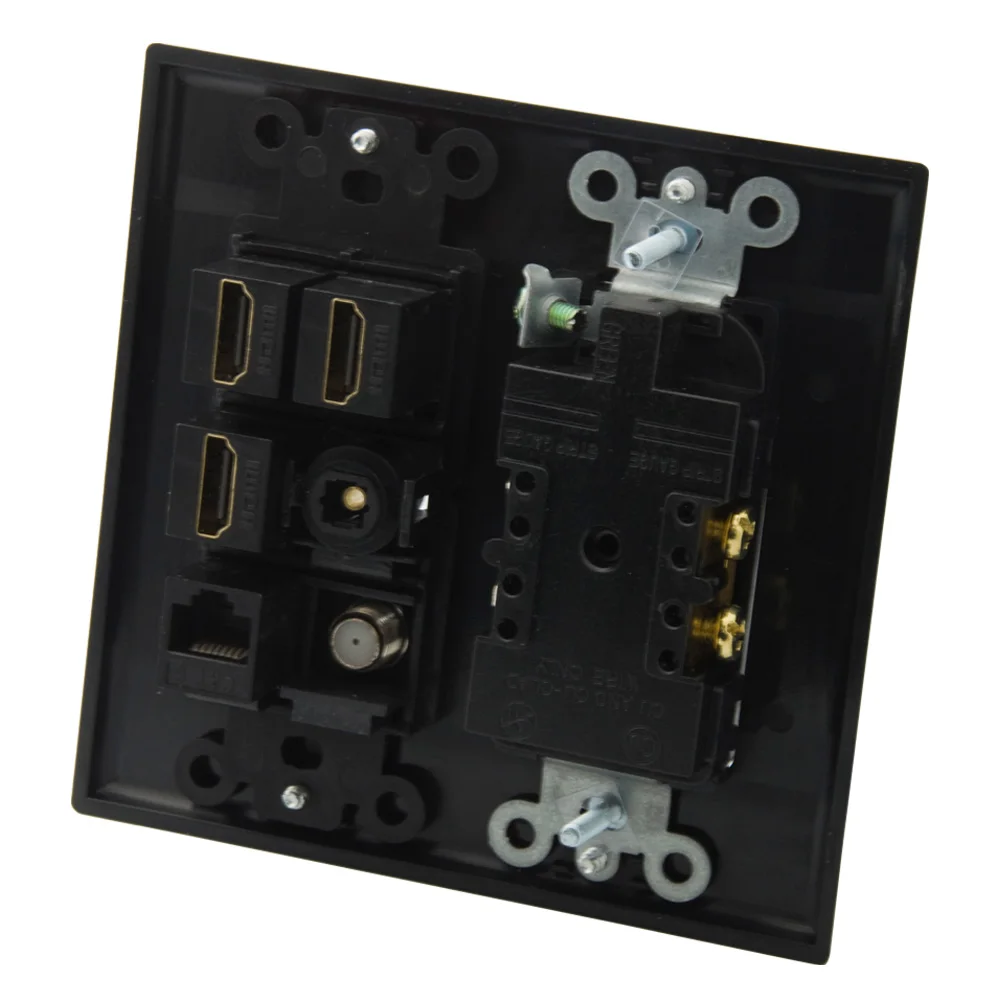 2 комплекта черный цвет порта американский стиль мощность переменного тока 3 HDMI 1