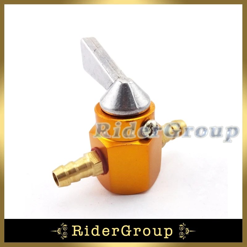 6 мм Золотой бензиновый газовый бак топливный кран Встроенный спускной клапан