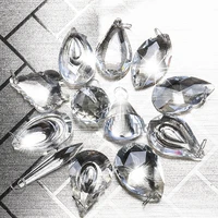 hd pack of 12 clear crystal chandelier lamp lighting drops pendant ball prisms hanging glass prisms parts suncatcher home decor