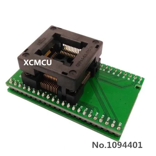 

1 шт. * Тестовый адаптер QFP44 TQFP44 LQFP44 к DIP44, шаг 0,5 мм, размер IC 10x10 мм