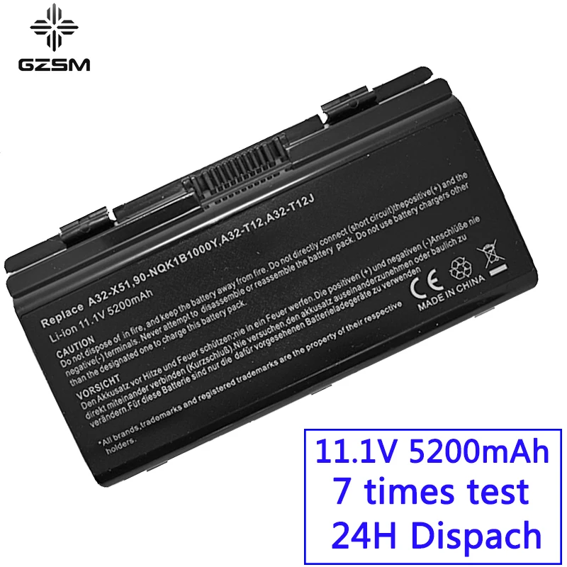 Аккумулятор для ноутбука GZSM T12C Asus T12Er T12Fg T12Jg T12Ug X51H X51L X51R X51RL X58 X58C X58L X58Le A31 T12 X51|battery