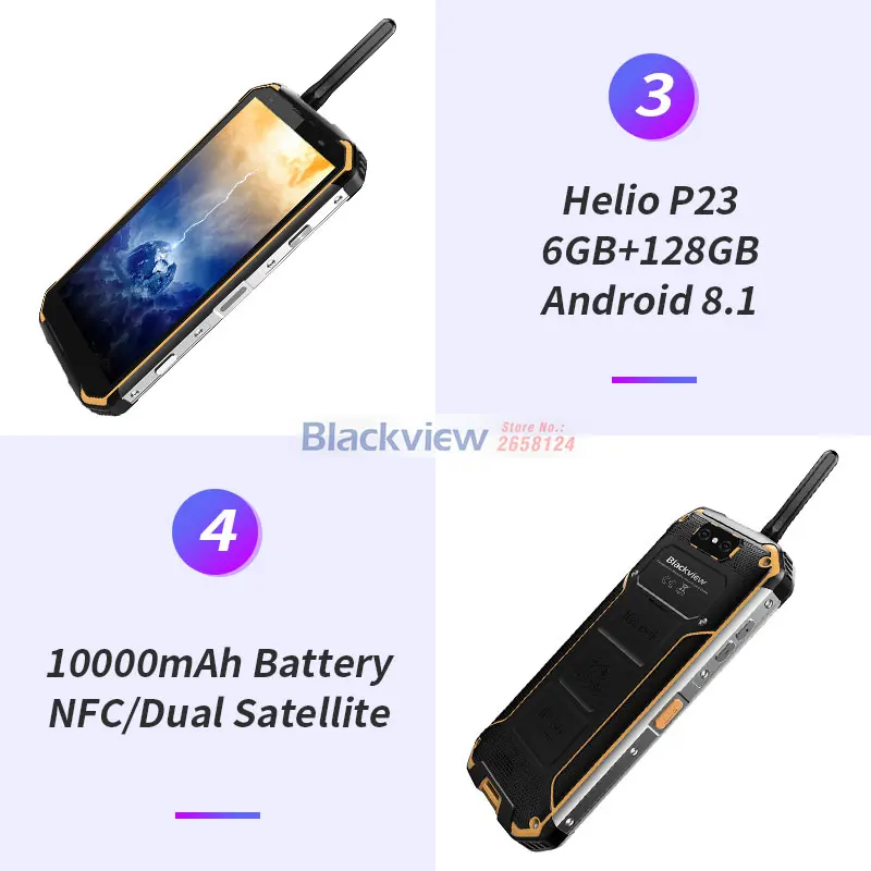 Blackview BV9500 Pro IP68 Водонепроницаемый смартфон 6 ГБ + 128 Гб Беспроводной зарядки 5 7 "18:9