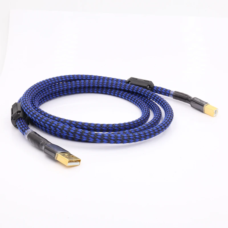 

HIFI Audio USB-A to USB-B DAC Hi-Fi Audio Cable Custom Length USB Audio Cable