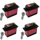 Сервопривод DS3218MG, 4 шт., с металлическим рычагом, 20 кг, высокое напряжение 5-6,8 в, цифровой водонепроницаемый сервопривод с металлическим корпусом для автомобилей baja, радиоуправляемых игрушек