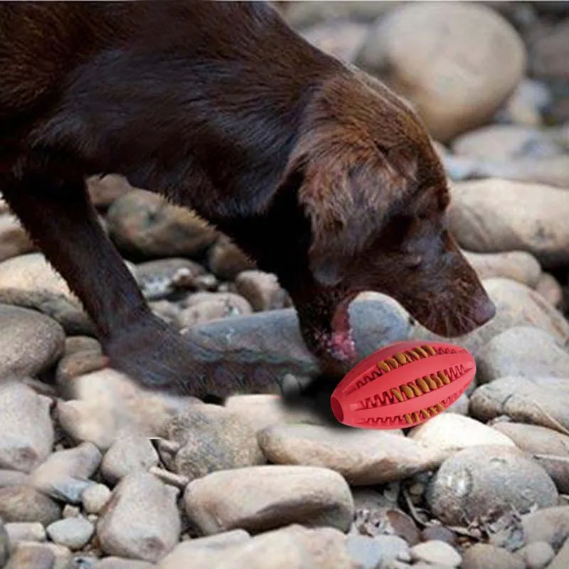 Игрушка для жевания собаки игрушка питомца мяч резиновые принадлежности регби