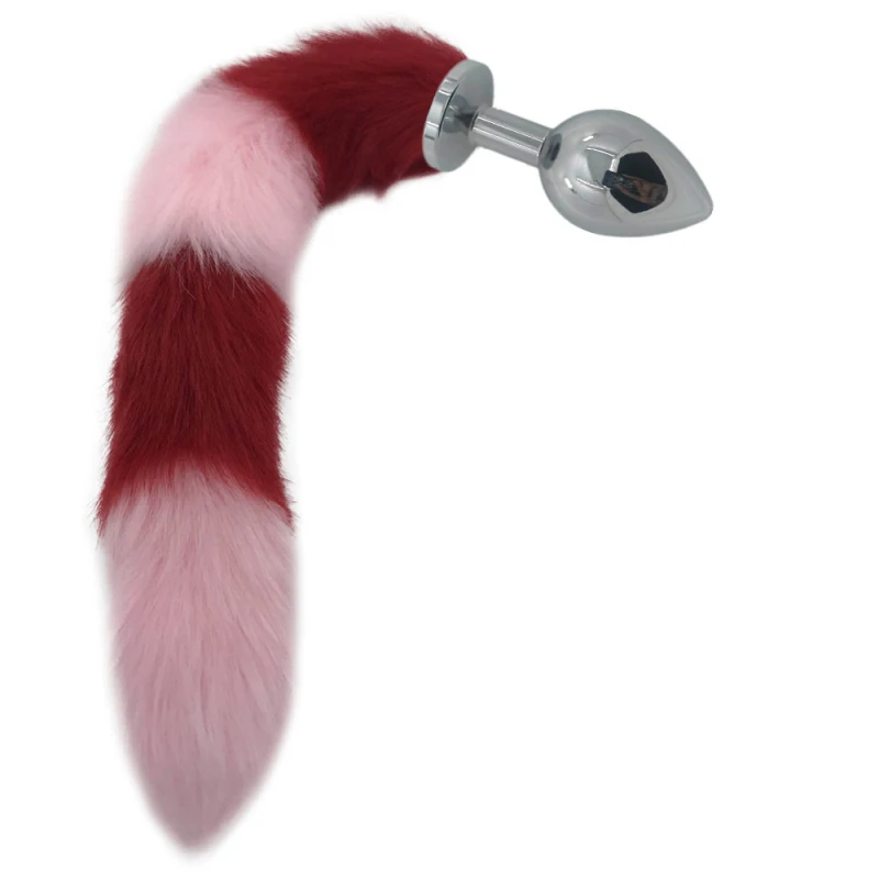 SML металлическая Анальная пробка набитый лисий хвост женское устройство для