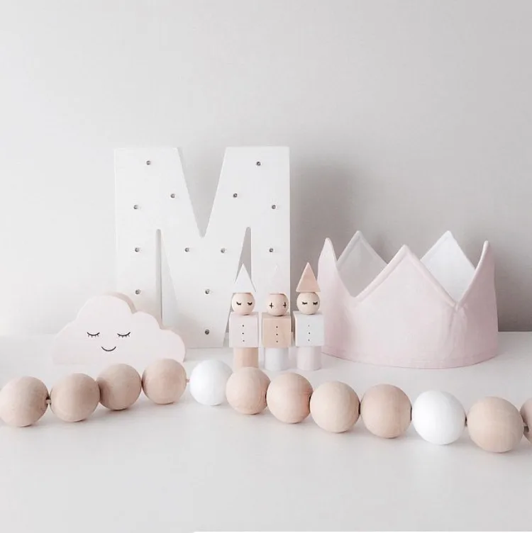 Hoomall белый деревянный светодиодный ночник с буквами домашний декоративный