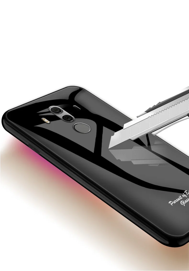 Чехол из закаленного стекла для Huawei Mate 10 Pro Case Mate10 Модный чехол ярких цветов