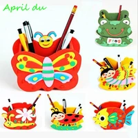 kids 3d stickers eva pen holder handmade toy3 10 years old childrens educational toys 20pcs mix styles