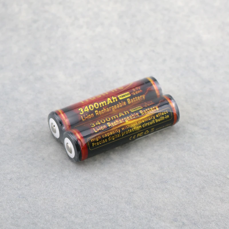 Оригинал TrustFire 3 7 V 3400mAh литий-ионная аккумуляторная батарея 18650 с защитной панелью