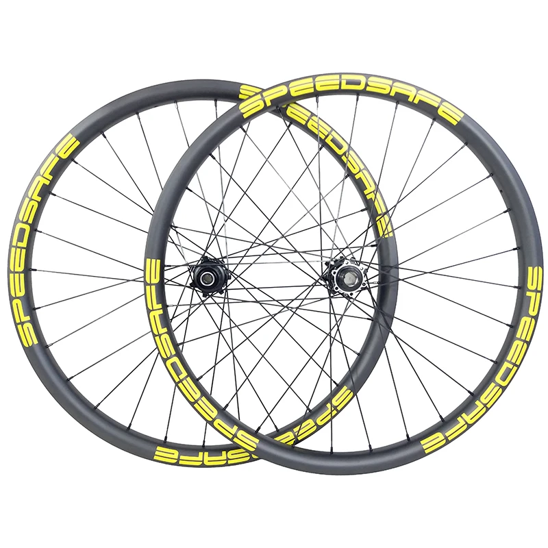29er MTB enduro BOOST карбоновые колеса 40 мм Асимметричная Глубина 28 бескамерная прямая