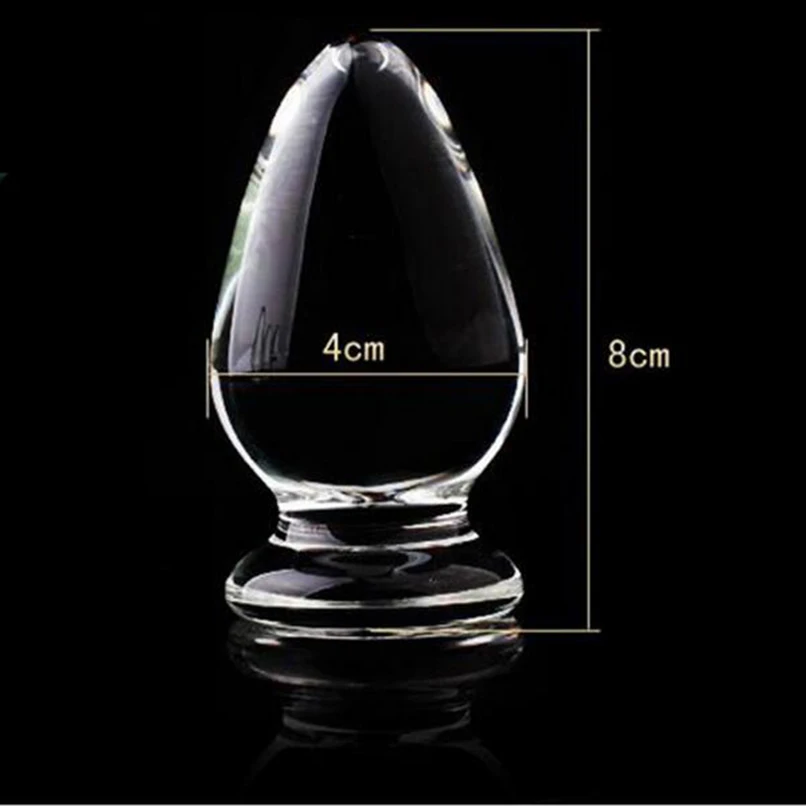 ORISSI Glass Anal Plug Adult Male Female Masturbation Crystal Dildo Sex Products Butt Toys for Women Men Wand |