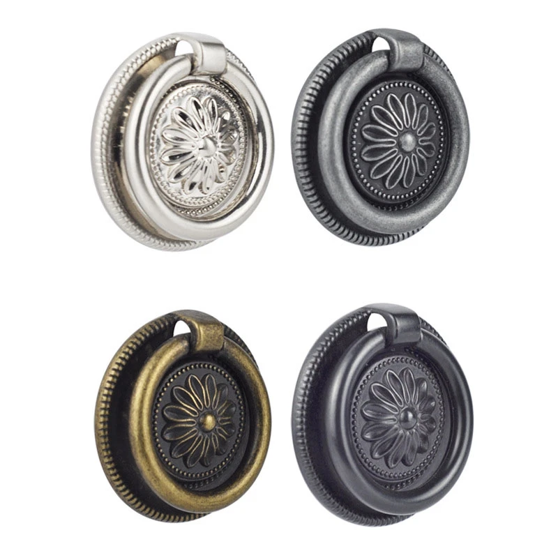 

2PCS European drawer antique pull ring small handle 54*13mm