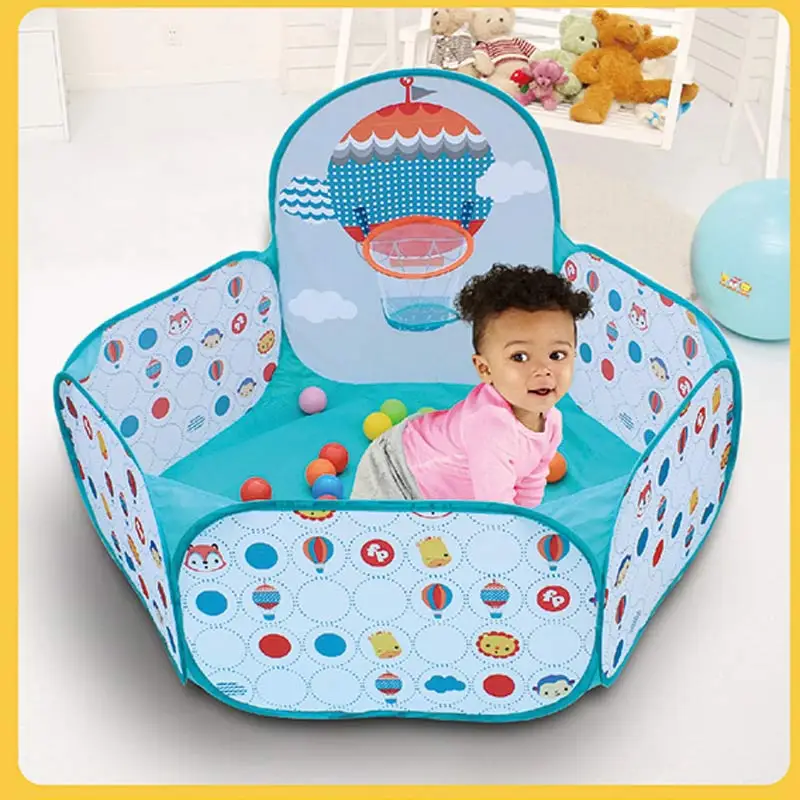 Детский манеж поп шестигранный пластиковый детский легко носить с собой 6