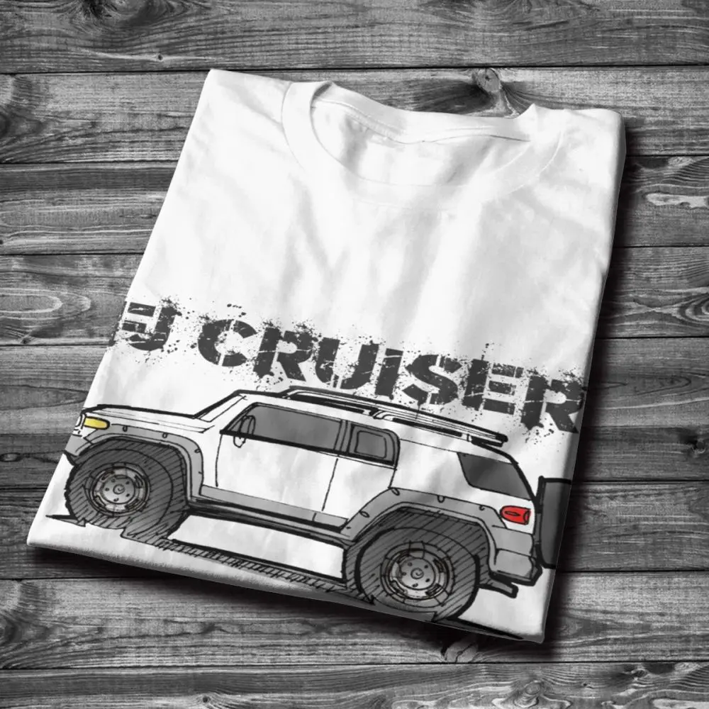 Land FJ CRUISER внедорожник автомобиль футболка в винтажном стиле Стиль мужская