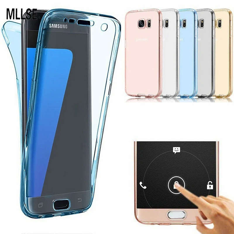 360 Полное покрытие тонкий прозрачный мягкий ТПУ чехол для телефона SAMSUNG S9 Note 8 S8 Plus