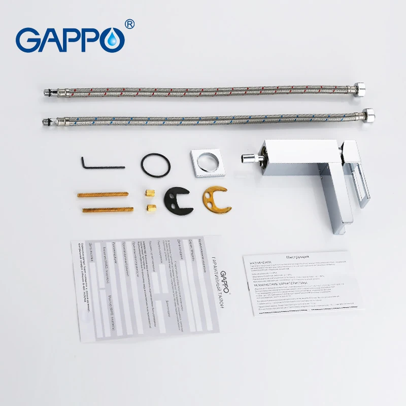 GAPPO смеситель для ванны настенный душа хромированный набор смесители