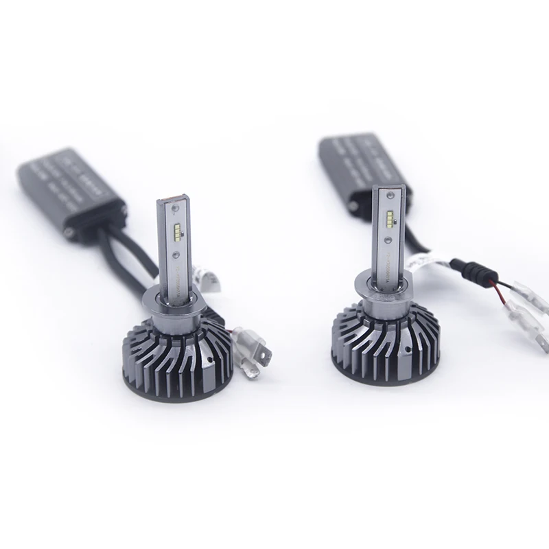 12V LED H4 H7 6500K ZES Chips CANBUS светодиодные лампы для фар чистый белый свет Автомобильные
