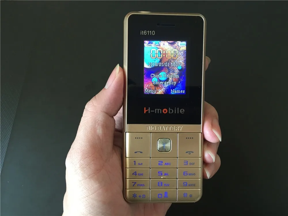 2019 Акция H mobile IT6110 мобильный телефон 1 77 &quotDual SIM основная большая клавиатура Quad Band